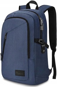 Ruksak za laptop s protuprovalnom zaštitom 15,6" s USB-om, vodootporni, 1006, plava